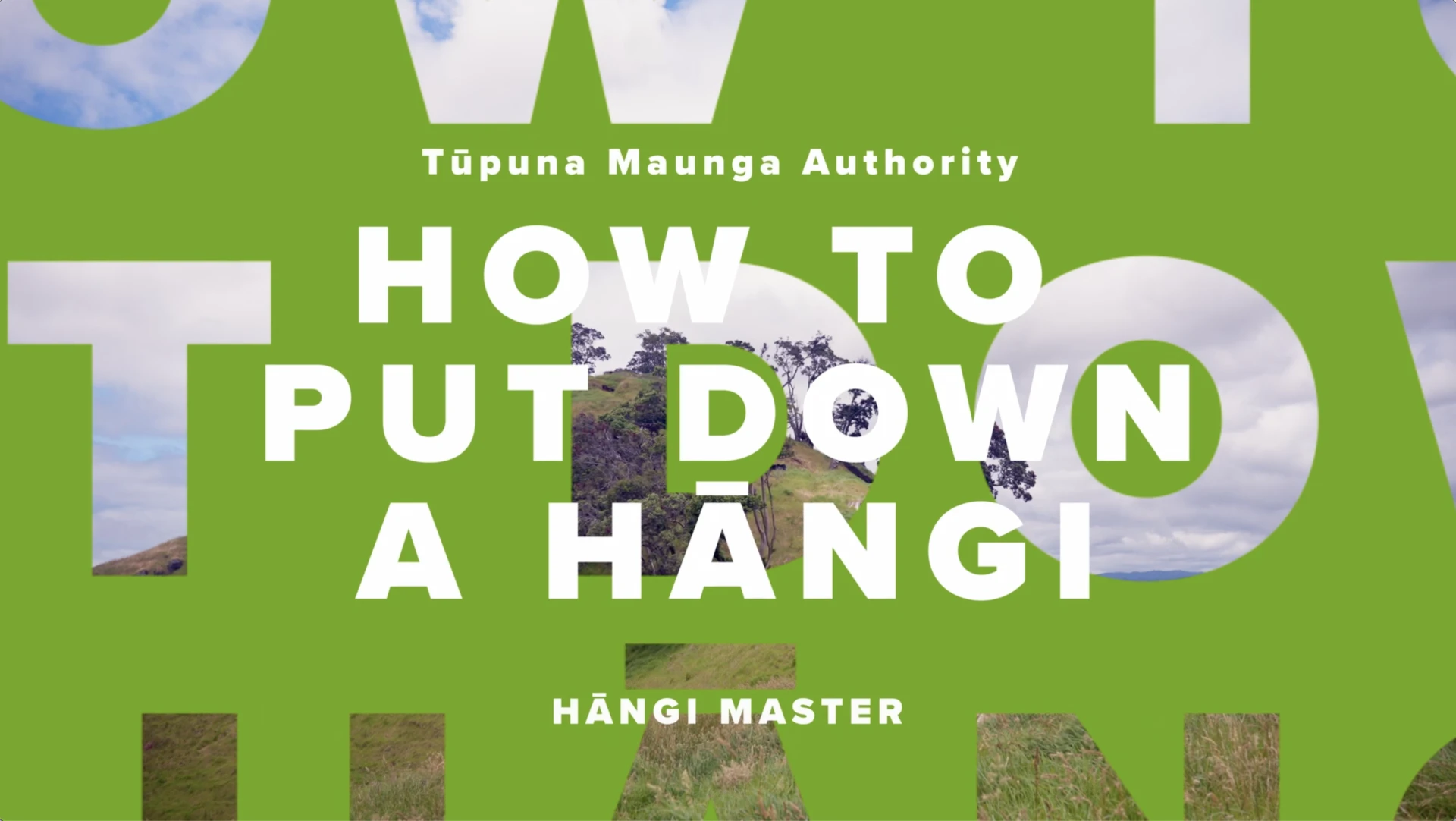 Hāngī video title card
