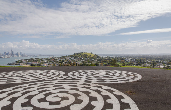 View of Takarunga / Mount Victoria and back to city from Maungauika / North Head